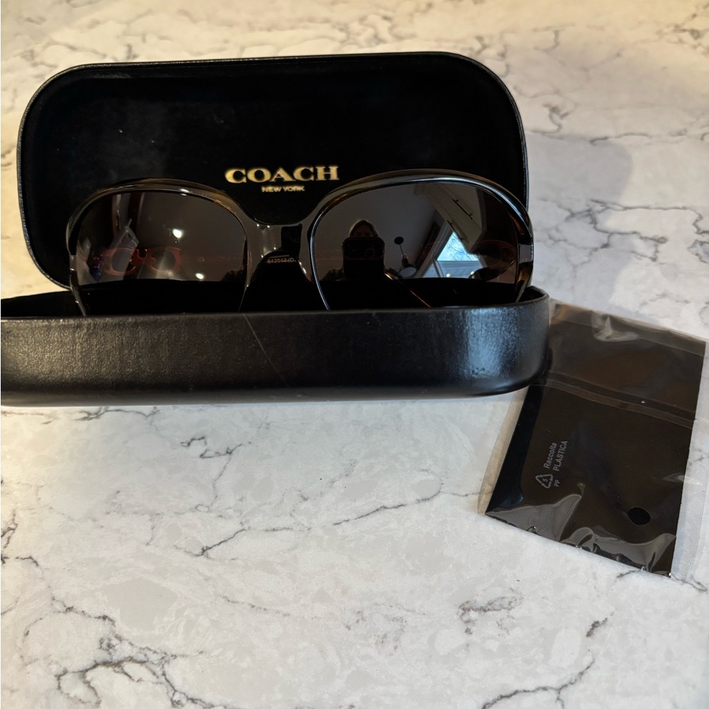 Coach Designer Sunglasses with case - never worn